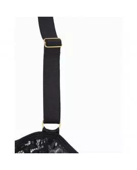 SUBBLIME - CORSET CORSET UND GÜRTEL SCHWARZ S / M.