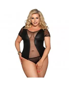 SUBBLIME - QUEEN PLUS FETISH SHORT SLEEVE TEDDY
