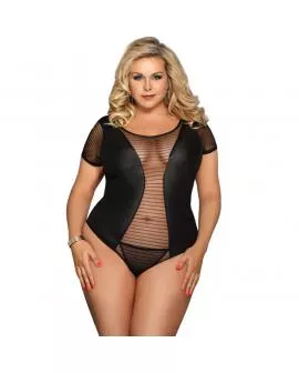 SUBBLIME - QUEEN PLUS FETISH SHORT SLEEVE TEDDY