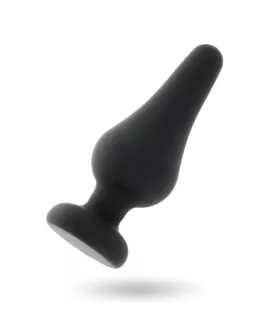 INTENSE - ANALPLUG PIPO M SCHWARZES SILIKON 11 CM