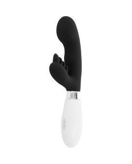 Glossy Elvis Kaninchen Vibrator - Schwarz