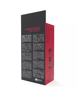 DARKNESS - Erotik-Knebel aus schwarzem Silikon