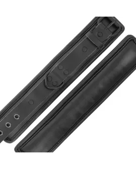 DARKNESS Verstellbare Knöchel-Handschellen - Schwarzes Leder
