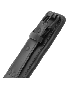 DARKNESS Verstellbare Knöchel-Handschellen - Schwarzes Leder