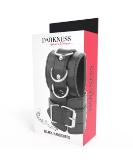 DARKNESS Schwarze Handschellen - Erotik Zubehör