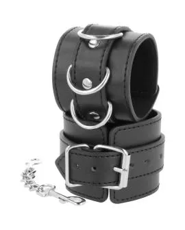 DARKNESS Schwarze Handschellen - Erotik Zubehör