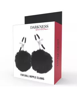 Darkness - Nippelklammen mit Pom Poms Erotik