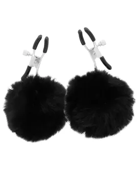 Darkness - Nippelklammen mit Pom Poms Erotik