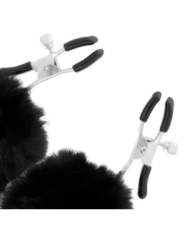 Darkness - Nippelklammen mit Pom Poms Erotik