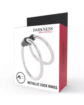 DARKNESS - Doppelter Penisring aus Metall