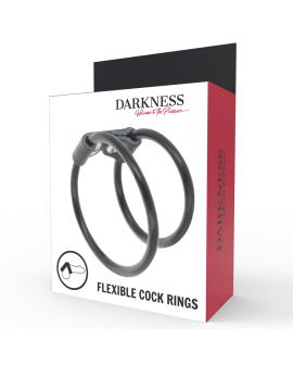 DARKNESS - Doppelter Flexibler Penisring