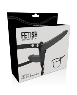 Fetish Submissive Harness - Schwarze Doppelpenetration