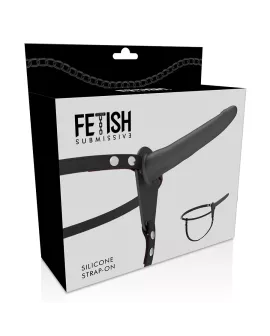 Fetish Submissive Harness - Schwarzes Silikon 15 cm