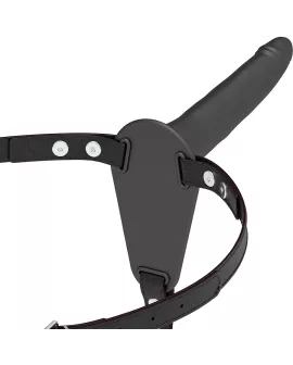 Fetish Submissive Harness - Schwarzes Silikon 15 cm