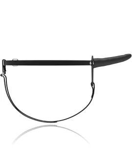 Fetish Submissive Harness - Schwarzer Silikonvibrator 15 cm