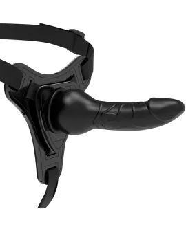 Fetish Submissive Harness - Realistisches schwarzes Silikon 16 cm