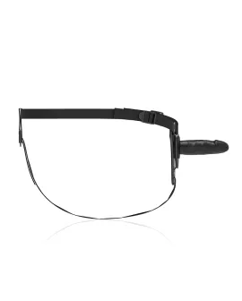 FETISH SUBMISSIVE HARNESS - Schwarzes Silikon 15 cm