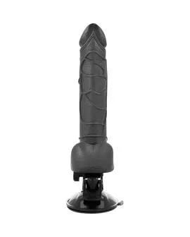 BASECOCK - Realistischer Vibrator mit Fernbedienung - Schwarz