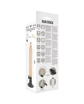 BASECOCK Realistischer Fernbedienungsvibrator 20 cm - 4 cm