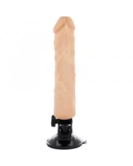 BASECOCK - REALISTISCHER VIBRATOR MIT FERNBEDIENUNG NATURWEISS 21 CM -O- 4 CM