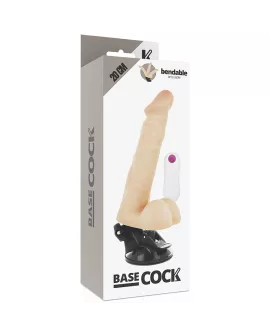 Basecock Artikulierbarer Vibrator mit Fernbedienung - 20 cm x 4,5 cm