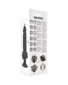 BASECOCK Artikulierbarer Vibrator Fernbedienung Schwarz 20cm