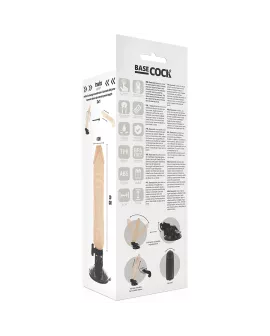 Basecock Realistischer Vibrator mit Fernbedienung 20 cm - 4 cm