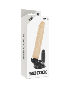 Basecock - Realistischer Vibrator mit Fernbedienung 21 cm