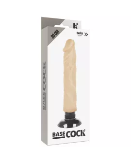 BASECOCK - REALISTISCHER VIBRATOR 2-1 NATÜRLICH 20 CM -O- 4 CM