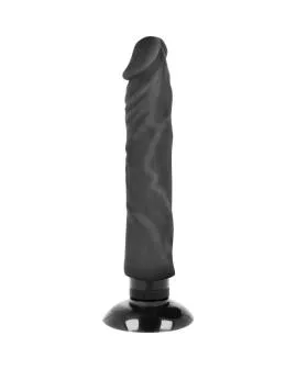 BASECOCK - REALISTISCHER VIBRATOR 2-1 SCHWARZ 20 CM -O- 4 CM