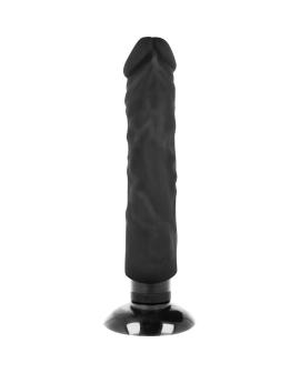 BASECOCK - REALISTISCHER VIBRATOR 2-1 SCHWARZ 20 CM -O- 4 CM