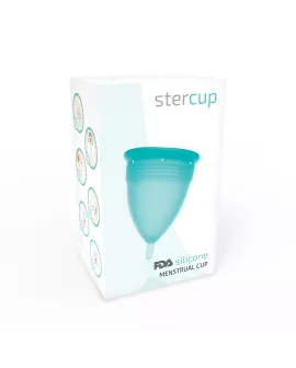 Stercup FDA Silikon-Menstrualcup Aquamarin - Größe L
