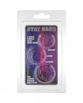 Seven Creations - Set aus drei lila Penisingen