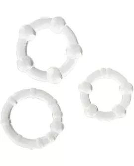 Seven Creations - Set aus Drei Transparenten Peniskringen