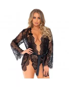 Leg Avenue - Teddy- und Robe-Set Erotik