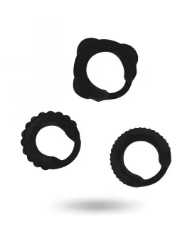 Addicted Toys C-Ring-Set Schwarz - Erotik