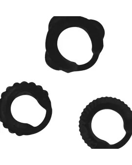 Addicted Toys C-Ring-Set Schwarz - Erotik