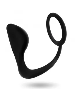 ADDICTED TOYS - ANALPLUG MIT SCHWARZEM PENISRING
