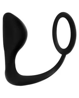 ADDICTED TOYS - ANALPLUG MIT SCHWARZEM PENISRING