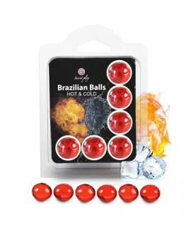 SECRETPLAY - 6 Brasilianische Bälle Heiß-Kalt Effekt