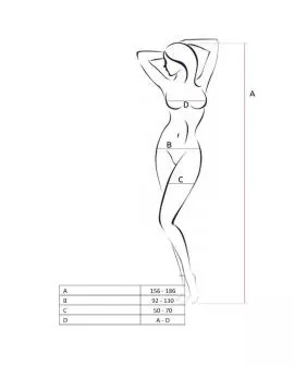 PASSION - WOMAN BS050 ROTER BODYSTOCKING, EINE GRÖSSE