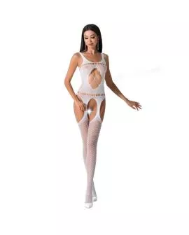Passion Woman BS057 - Weißer Bodystocking Eine Größe