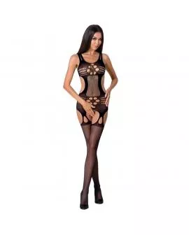 PASSION - WOMAN BS066 SCHWARZER BODYSTOCKING, EINE GRÖSSE