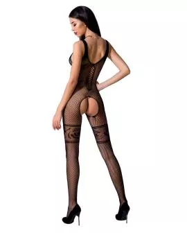 PASSION - WOMAN BS069 BODYSTOCKING SCHWARZ EINE GRÖSSE