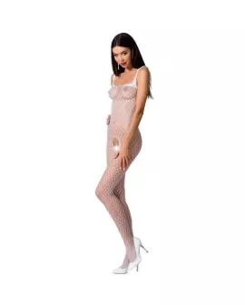 PASSION Woman BS071 - Weißer Bodystocking Eine Größe