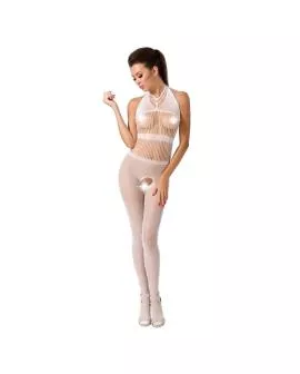 PASSION Woman BS048 - Weißer Bodystocking Eine Größe