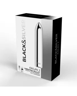 BLACK&SILVER - KAILAN 2 SILBER VIBRIERENDE MAGNETKUGEL