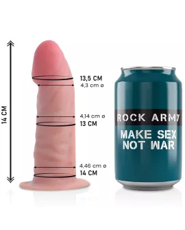 ROCKARMY Dual Density Tiger Dildo 14 cm - 4,46 cm