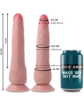 ROCKARMY Dual Density Crusader - Dildo 21,5 cm x 4,46 cm