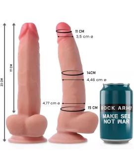 ROCKARMY - Doppel-Dildo Leopard 23 cm - 4,77 cm